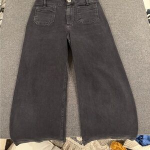 Anthropologie Black Cropped Pants